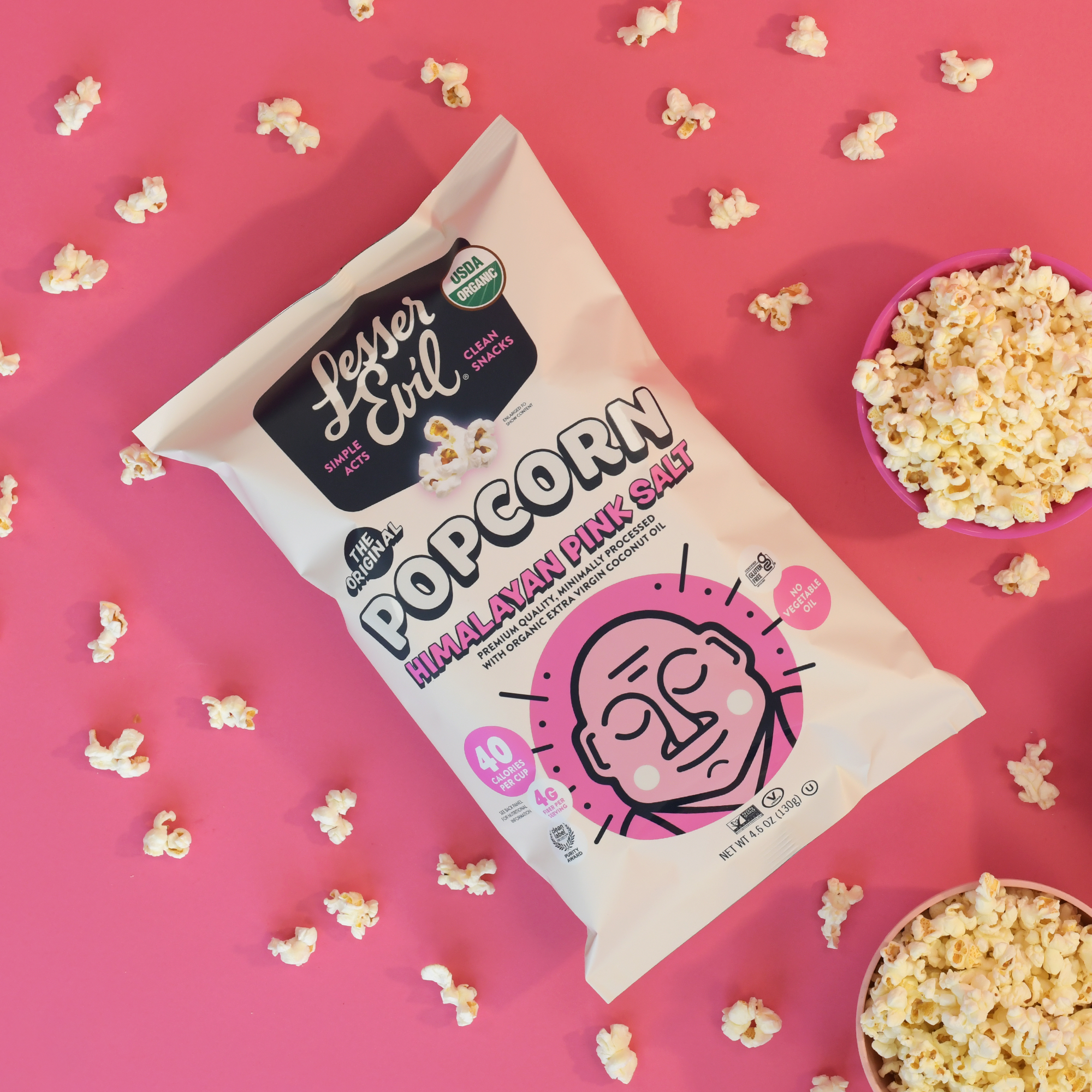 bag of himalayan pink salt organic popcorn