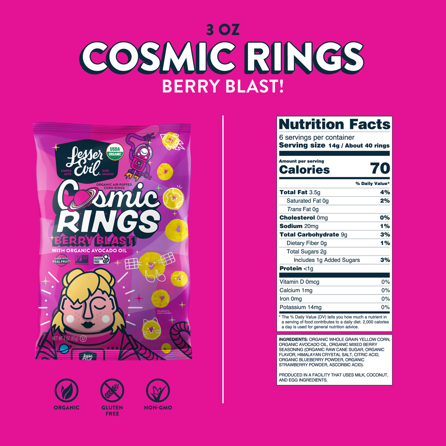 Berry Blast Cosmic Ring Snacks